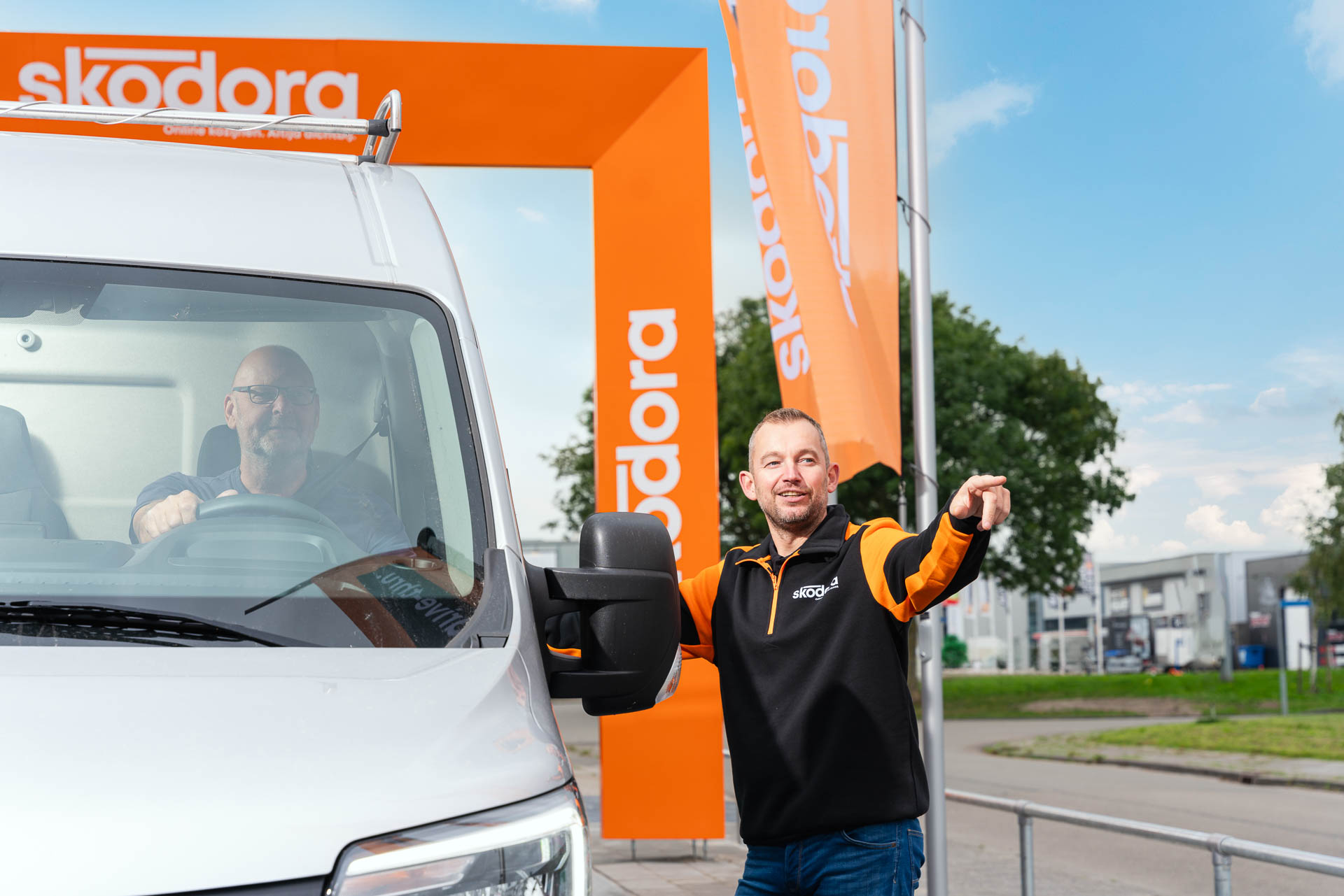 Skodora drive-thru Wietze wijst